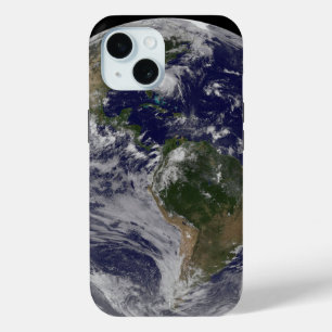東海岸にハリケーン・アイリーンと完全な地球。 iPhone 15ケース