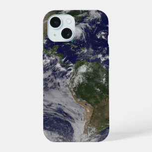 東海岸にハリケーン・アイリーンと完全な地球。 iPhone 15ケース
