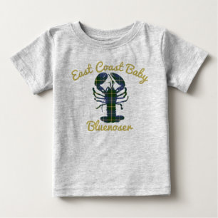 東海岸のベビーのロブスターのノバスコシアのbluenoser ベビーTシャツ