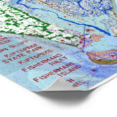 東海岸の地図1 ポスター (角)