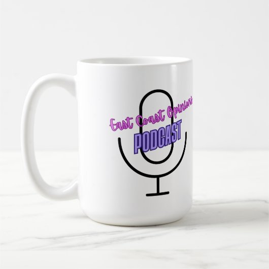 東海岸の意見15oz Mug コーヒーマグカップ (左)