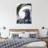 東海岸の熱帯ストームハンナ キャンバスプリント (インサイチュ (寝室))