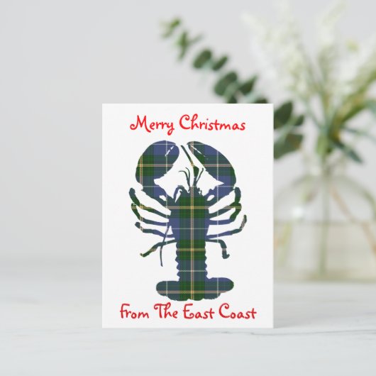 東海岸の郵便はがきからのメリークリスマス シーズンポストカード (スタンド正面)