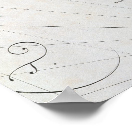 東海岸を描いた地図 ポスター (角)