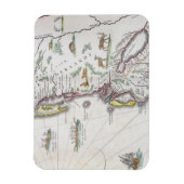 東海岸を描いた地図 マグネット (縦)