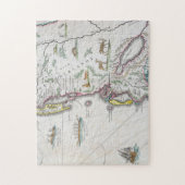 東海岸を描写する地図 ジグソーパズル (縦)