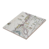 東海岸を描写する地図 タイル (側面)