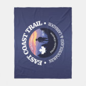 東海岸トレイル(rd2) フリースブランケット (正面)