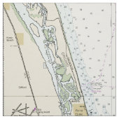 東海岸フロリダ⚓本場の航海の図表 ファブリック (見本)