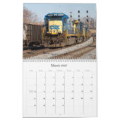 東海岸V1の鉄道 カレンダー (3月 2027)