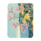 東海道の五天山の北斎富士 マグネット (縦)