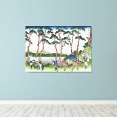 東海道の保土ケ谷 キャンバスプリント (インサイチュ (ウッドフロア))