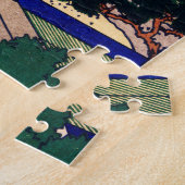 東海道の品川御殿山日本の ジグソーパズル (側面)