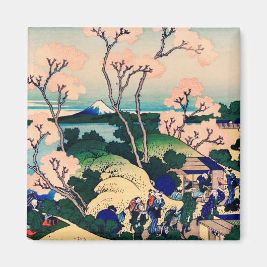 東海道の品川御殿山日本の マグネット (正面)