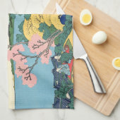 東海道五天山の北斎富士 キッチンタオル (四つ折り)