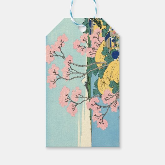 東海道五天山の北斎富士 ギフトタグ (正面)