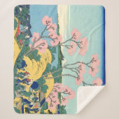 東海道五天山の北斎富士 シェルパブランケット (正面)