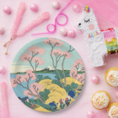 東海道五天山の北斎富士 ペーパープレート (パーティー)