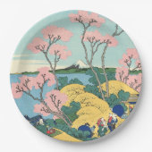 東海道五天山の北斎富士 ペーパープレート (正面)