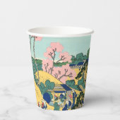 東海道五天山の北斎富士 紙コップ (裏面)