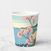 東海道五天山の北斎富士 紙コップ (正面)