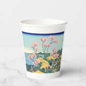 東海道五天山の北斎富士 紙コップ (裏面)