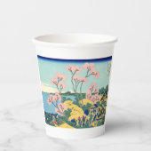 東海道五天山の北斎富士 紙コップ (正面)