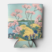 東海道五天山の北斎富士 缶クーラー (正面)