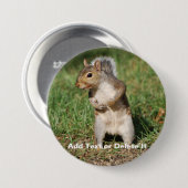 東灰色リスボタン 缶バッジ (正面&裏面)