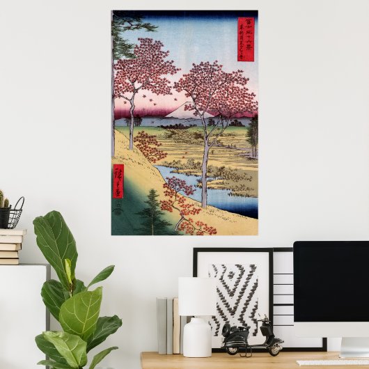 東目黒夕日ヶ丘、安藤広重 ポスター (ホームオフィス)