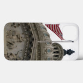 東米国旗が付いている米国の国会議事堂の建物- Case-Mate iPhoneケース (裏面 (横))