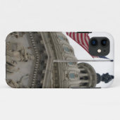 東米国旗が付いている米国の国会議事堂の建物- Case-Mate iPhoneケース (裏面(横))