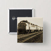 東行きのGTWのディーゼル機関#9008の列車#92 缶バッジ (正面&裏面)