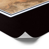 東衛星地中海のポスターマップ ポスター (角)