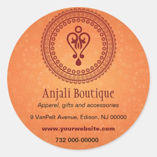 東装飾プロモーションステッカー ラウンドシール (正面)