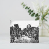 東西が最後の鉄道を敷設して握手する ポストカード (スタンド正面)