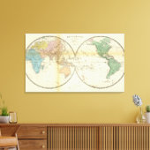東西の半球 キャンバスプリント (インサイチュ (リビング))