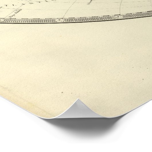 東西の半球 ポスター (角)