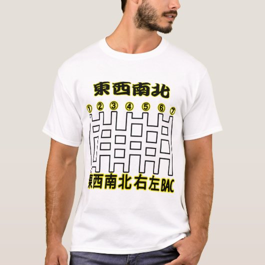東西南北 ー003ーA M I D A Tシャツ (正面)