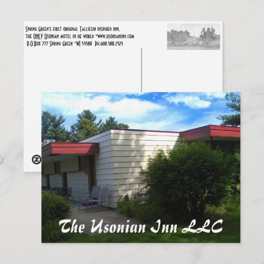 東角ビュー – ポストカード (正面/裏面)