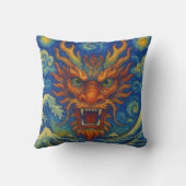 東赤龍星月夜の神奈川波 クッション (裏面)