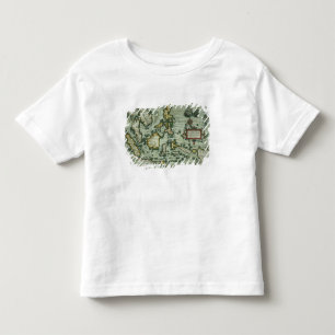 東部のインディの地図。1635年アムステルダム(ha) トドラーTシャツ