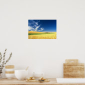 東部のパルーズで小麦の収穫 ポスター (キッチン)