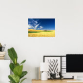 東部のパルーズで小麦の収穫 ポスター (ホームオフィス)