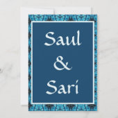 東部万華鏡のように千変万化するパターン招待状 招待状 (裏面)