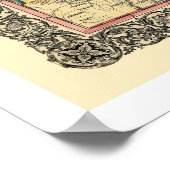 東部州鉄道の地図1856 ポスター (角)