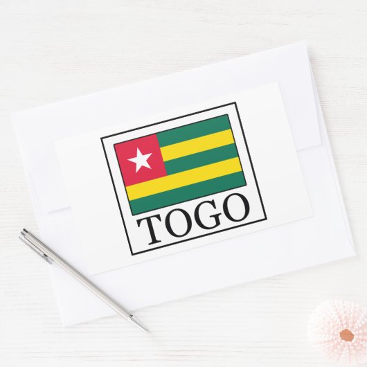 東郷 長方形シール (封筒)