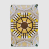 東飾京駅の天井 ゴルフタオル (正面)