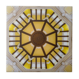 東飾京駅の天井 タイル