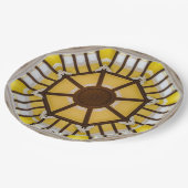 東飾京駅の天井 ペーパープレート (アングル)